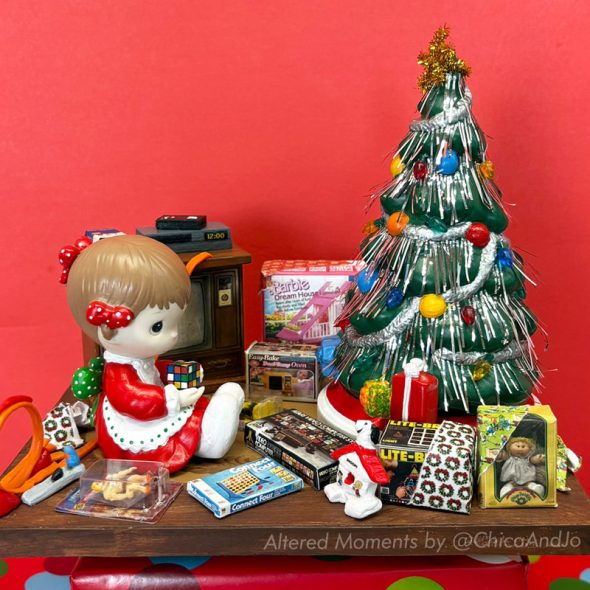 Altered Moments - 80s Christmas Morning by Chica and Jo