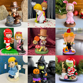 24 Painted Precious Moments (Altered Collectibles Trend)
