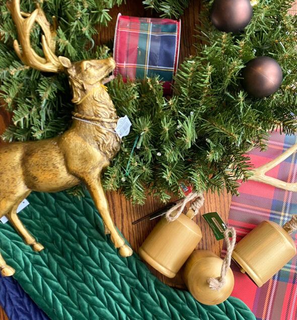 scottish christmas decorations - tartan plaid