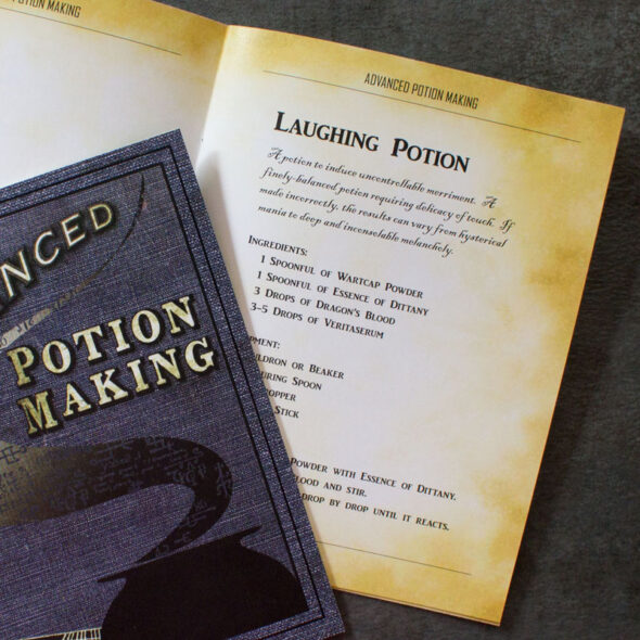 harry potter replica advanced potion book with real recipes libatius borage