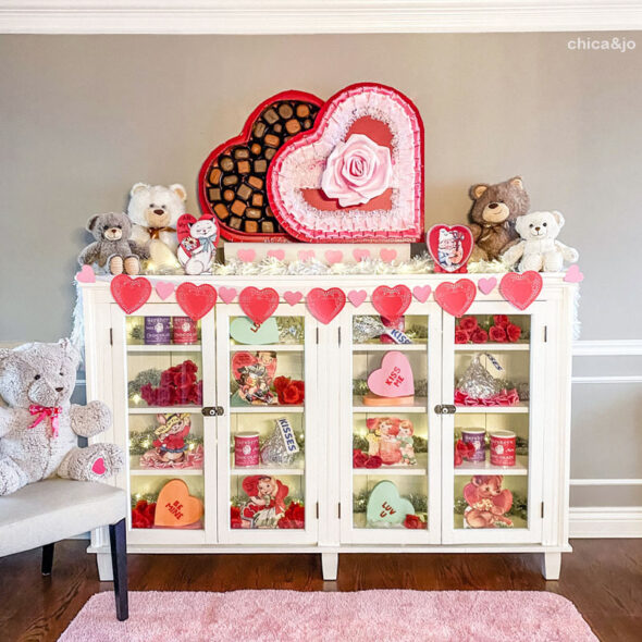 giant conversation hearts for valentine's day decor