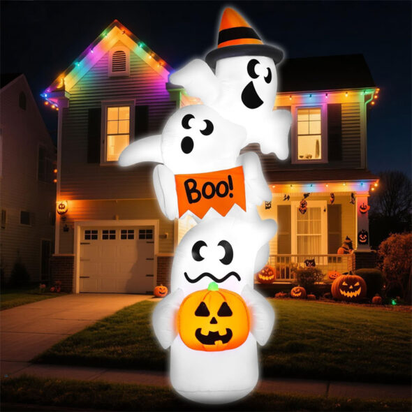 giant inflatable ghosts halloween yard decor