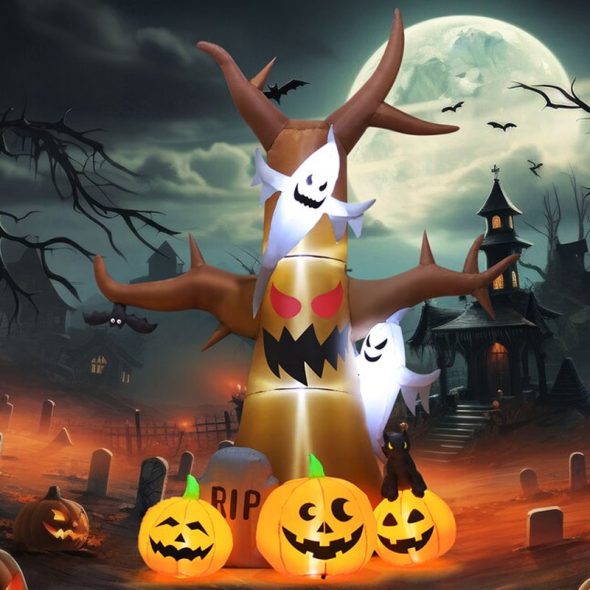giant inflatable tree halloween decoration
