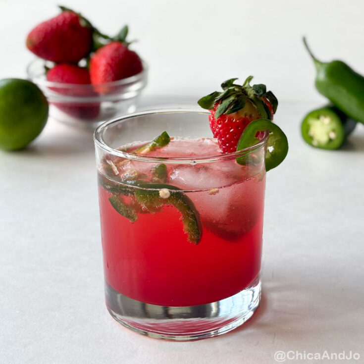 Strawberries on Fire Mocktail