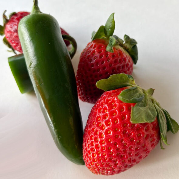 Princess Strawberries on Fire recipe - strawberries and jalapenos