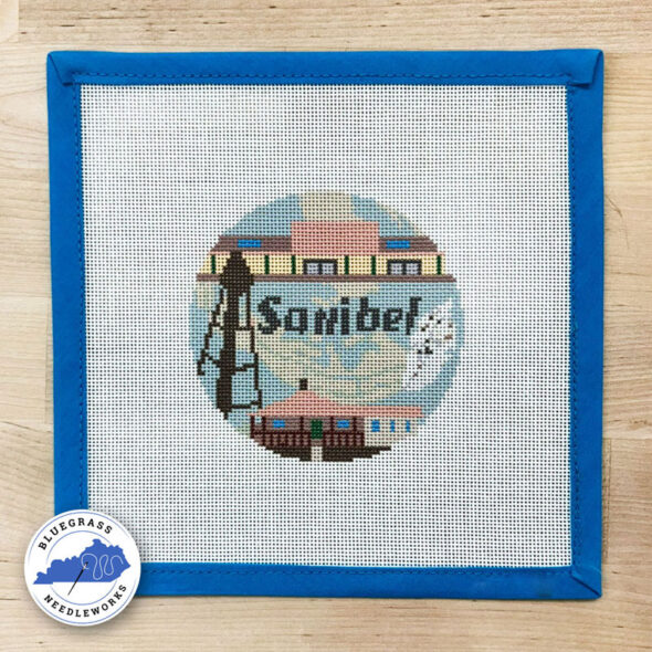 sanibel island florida needlepoint ornament canvas