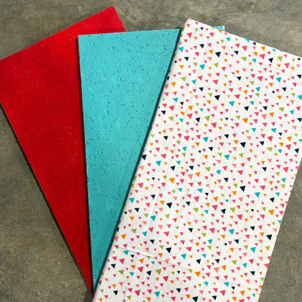 diy giant bulletin board on a budget - paint panels any color