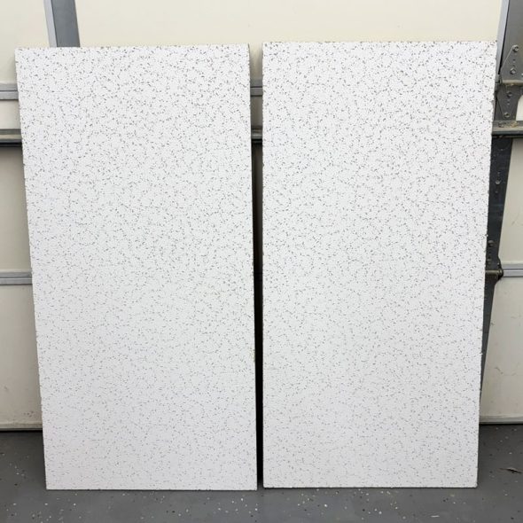 diy giant bulletin board on a budget - using ceiling tiles