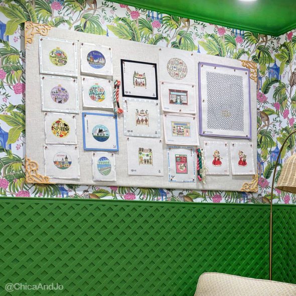 diy giant bulletin board on a budget - example in craft room