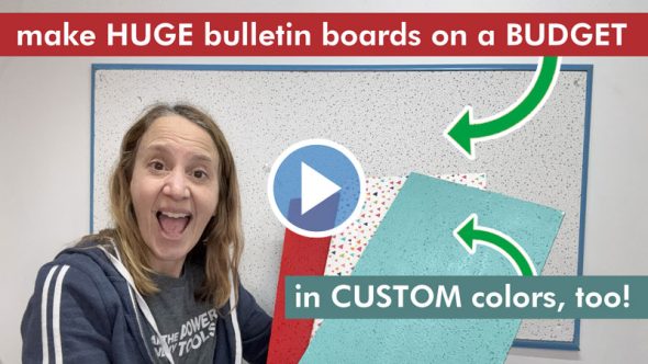 diy giant bulletin board on a budget - tutorial video