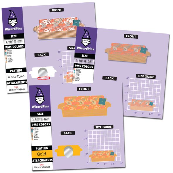 custom needleminders wizardpins design files